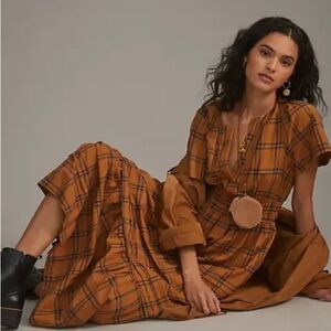 Maeve | Anthropologie
Somerset Plaid Maxi Dress XL